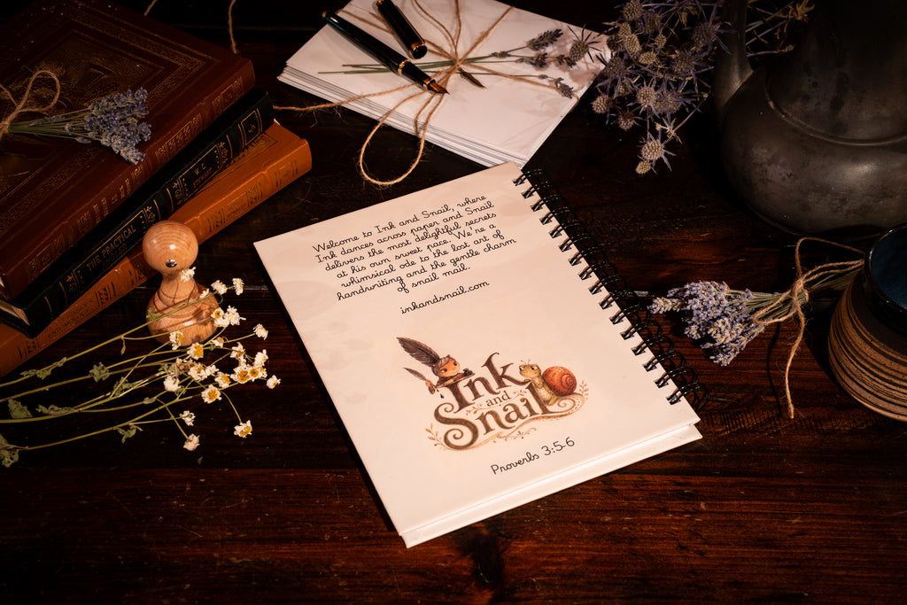 Ink and Snail Writing Table Journal