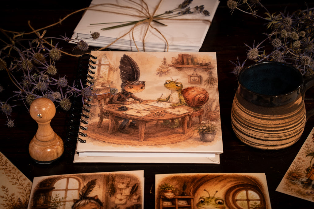 Ink and Snail Writing Table Journal